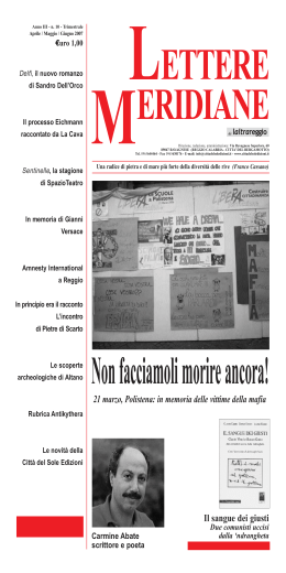 M - Lettere Meridiane