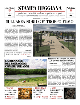 gennaio - Stampa Reggiana