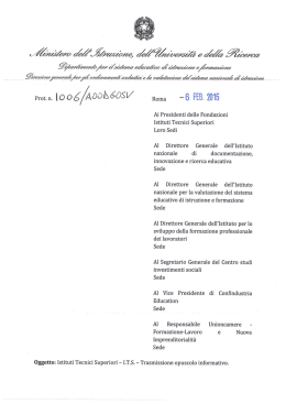 nota n. .1006 del 6 febbraio 2015