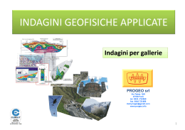 Indagini per gallerie