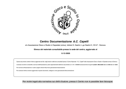 Database completo delle pubblicazioni