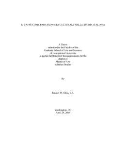 IL CAFF&Egrave; COME PROTAGONISTA CULTURALE NELLA STORIA