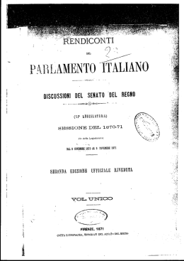 Indice dell`Attivit&agrave; Parlamentare