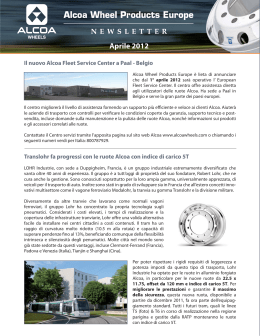 Newsletter April 2012 Italian.indd