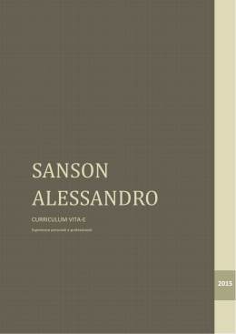sanson alessandro - iBooks Author ITALIA