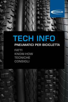 SCHWALBE TECH INFO PNEUMATICI PER BICICLETTA
