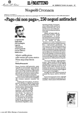 pago chi non paga, 250 negozi antiracket