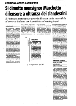 RASSEGNA STAMPA 1 SETTEMBRE