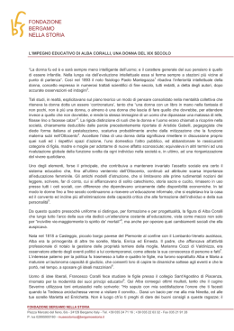 L`impegno educativo di Alba Coralli, una donna del XIX secolo
