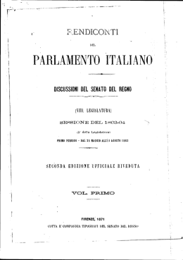parlamento italiano - Senato della Repubblica