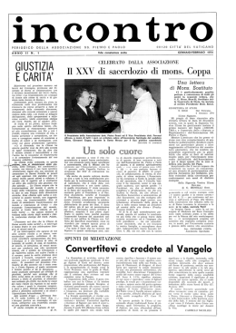 ANNO II / N° 1 - pietroepaolo.org