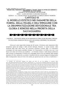 CAPITOLO III IL MODELLO ESTETICO NEI PARAMETRI DELLA
