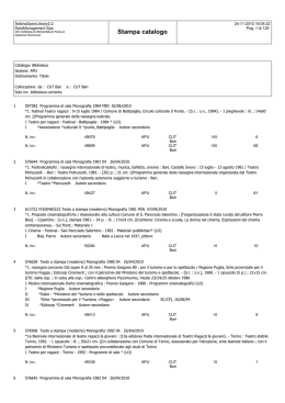 Catalogo Fondo CUT Bari - Biblioteca del Consiglio Regionale della