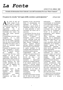 n.40 - Aprile 2005 - Comune di Perugia
