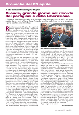 Cronache del 25 aprile I-XVI
