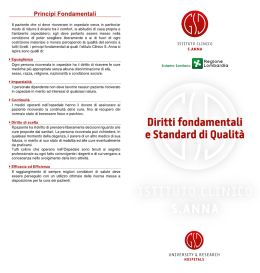 Scarica Standard di Qualit&agrave;, Guida ai ricoveri, Unit&agrave; Operative e