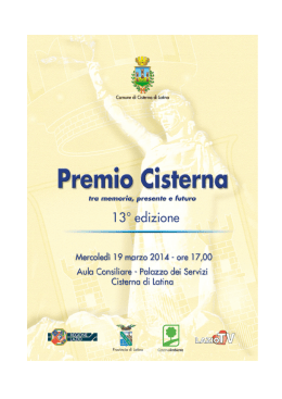 Premio Cisterna 2014