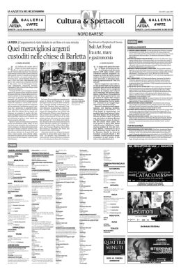 La Gazzetta del Nord Barese 5 luglio 2007