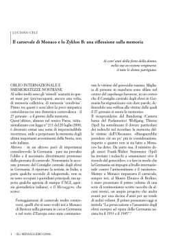 Il carnevale di Monaco e lo Zyklon B: una