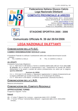 lega nazionale dilettanti - Figc