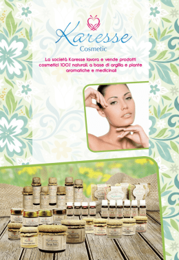 Page 1 Cosmetic aasrnatiai 100`! naturali* a basa di argilla a pianta