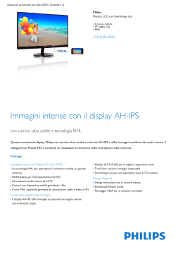 Product Leaflet: Monitor LCD con SmartImage Lite