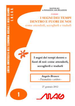 I segni dei tempi dentro e fuori di noi