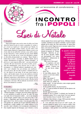 INCONTRO fra i POPOLI