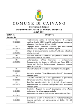 Anno 2011 - Comune di Caivano