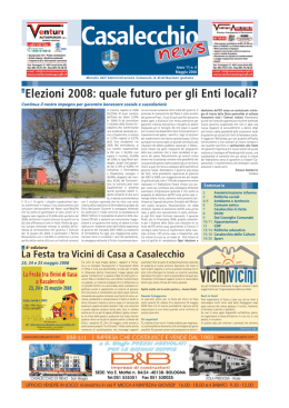 Maggio 2008 - Comune di Casalecchio di Reno