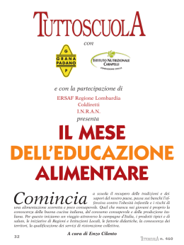il mese dell`educazione alimentare