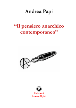 Andrea Papi “Il pensiero anarchico contemporaneo”