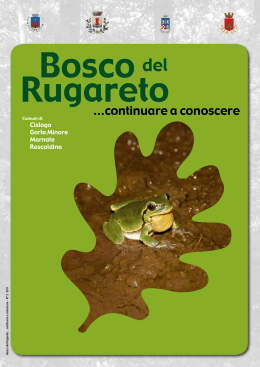 Seconda Brochure del Bosco del Rugareto (Continuare a conoscere