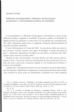 Dittatura risorgimentale e dittatura rivoluzionaria nel
