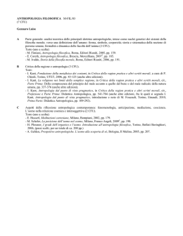 Corso di Laurea in Filosofia - Dipartimento di Scienze Umanistiche