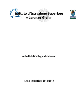 verbale n. 1 - Lorenzo Gigli