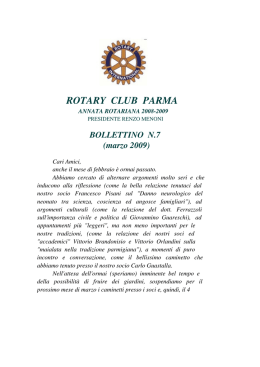 marzo 2009 - Rotary Club Parma