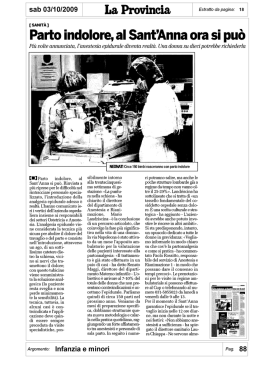 La Provincia - Movimento per la Vita
