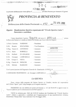 V - Provincia di Benevento