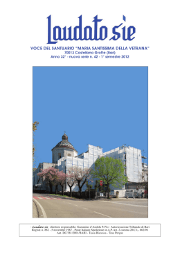 Laudato sie n&deg;42 - Santuario Madonna della Vetrana 70013