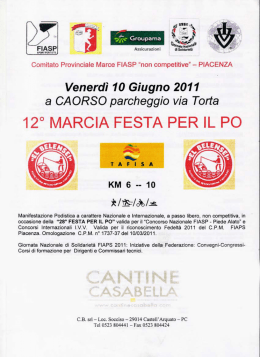 Caorso - 12^ Marcia della 28^ Festa per il Po