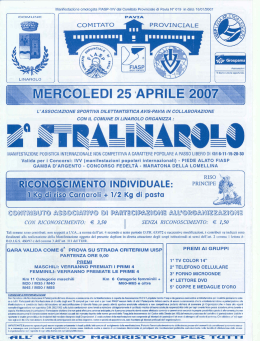 Stralinarolo - Gruppo Sportivo virtuale COMPA Seregno
