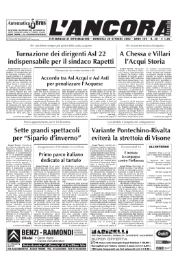 Numero 38 - L`ANCORA edicola