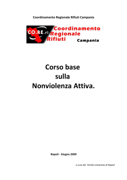 Corso base sulla Nonviolenza Attiva