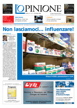 L`Opinione - ottobre 2009 - Comunicazione & Territorio