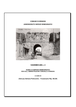 VADEMECUM n. 2 - Comune di Brindisi