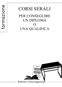 Corsi serali per conseguire un diploma o una qualifica