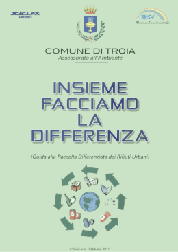 Insieme facciamo la differenziata