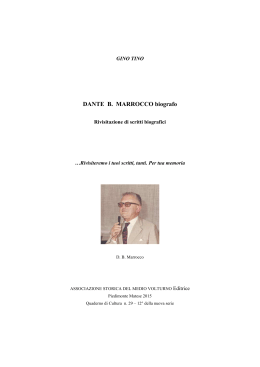 Dante B. Marrocco biografo - ASMV