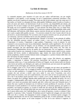 La fede di Abramo - Casa del Giovane